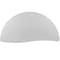 Flash Furniture Half Round 24 W, 47.5 L, 30.25 H, Chrome, Laminate, Particleboard, Steel, Grey XU-A48-HCIRC-GY-T-A-GG - alternate 5
